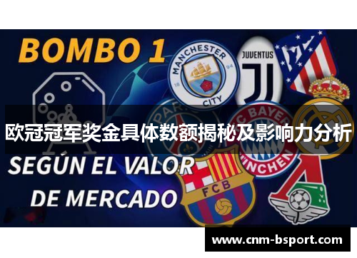 欧冠冠军奖金具体数额揭秘及影响力分析